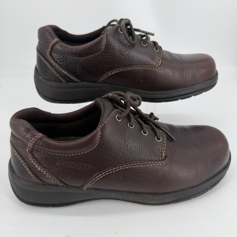 Carolina CA1570 Womens 9W Brown Leather Composite Toe SD Work Shoes Oxford